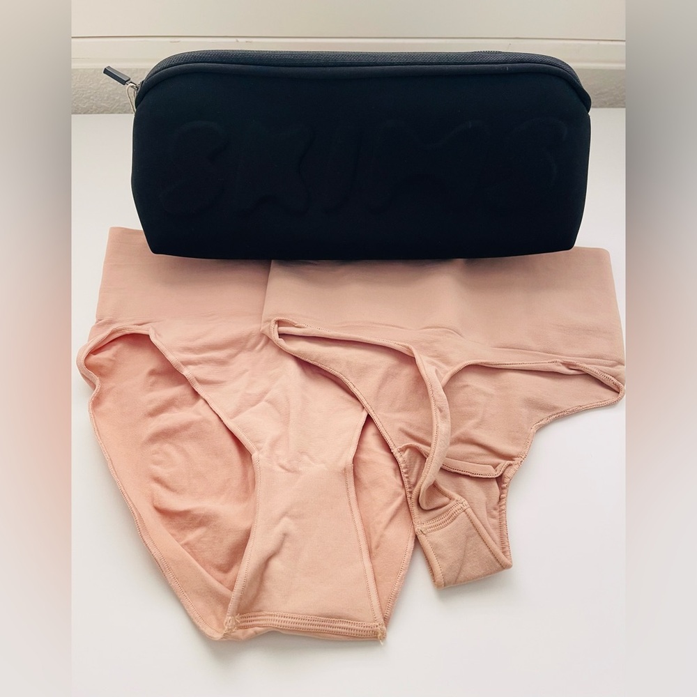 SKIMS Seamless Sculpt Midwaist Brief + High Waisted Thong with Large Pouch NWOT